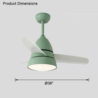 WOMO 3-Blatt-Deckenventilator mit konischer Form und Lampe - WM5099