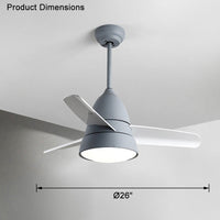 WOMO 3-Blatt-Deckenventilator mit konischer Form und Lampe - WM5099