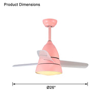 WOMO 3-Blatt-Deckenventilator mit konischer Form und Lampe - WM5099