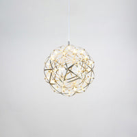 WOMO Designer LED Pendelleuchte SLV Chrom Kugel -WM2091
