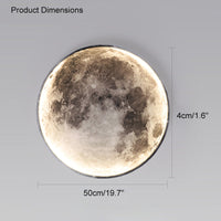 WOMO Mond/Erde Runde Wandleuchte-WM6102