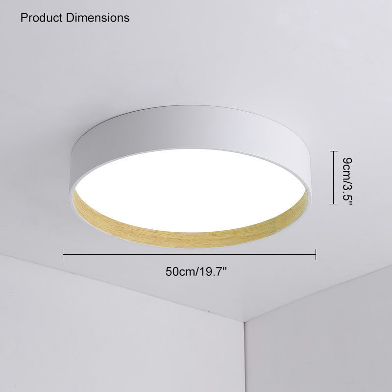 WOMO LED Ceiling Light Flat Round Scandinavian-WM1017