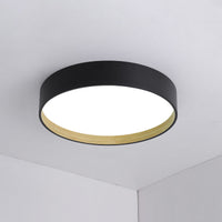 Plafonnier LED rond plat WOMO de style scandinave - WM1017