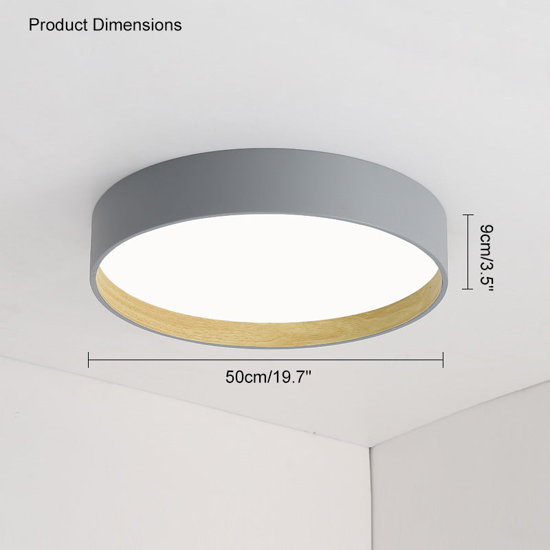 WOMO LED Ceiling Light Flat Round Scandinavian-WM1017