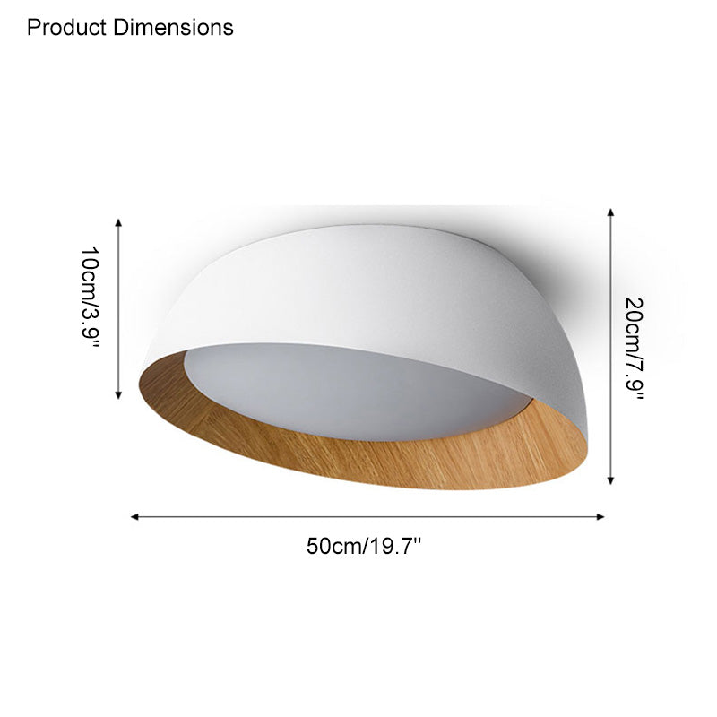 WOMO Asymmetrical Ceiling Light with Wood Grain - WM1016