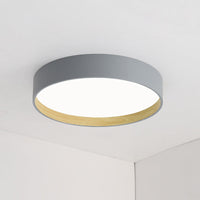 Plafonnier LED rond plat WOMO de style scandinave - WM1017