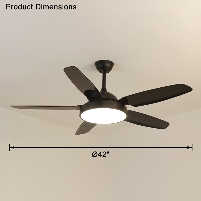 WOMO 5-Blatt-Deckenventilator mit Lampe - WM5101