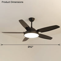 WOMO 5-Blade Ceiling Fan with Light - WM5101