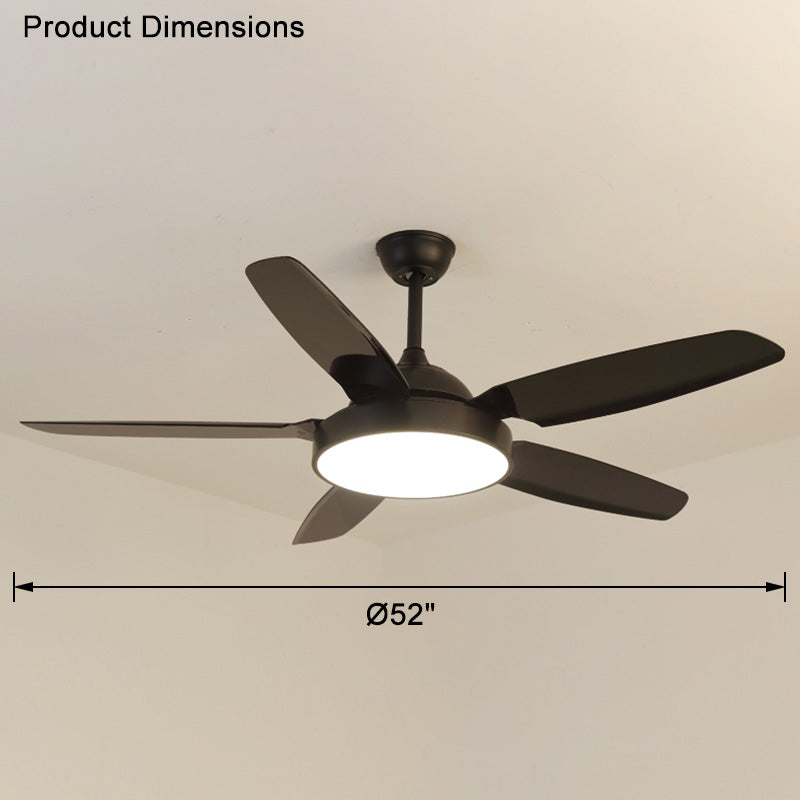 WOMO 5-Blatt-Deckenventilator mit Lampe - WM5101
