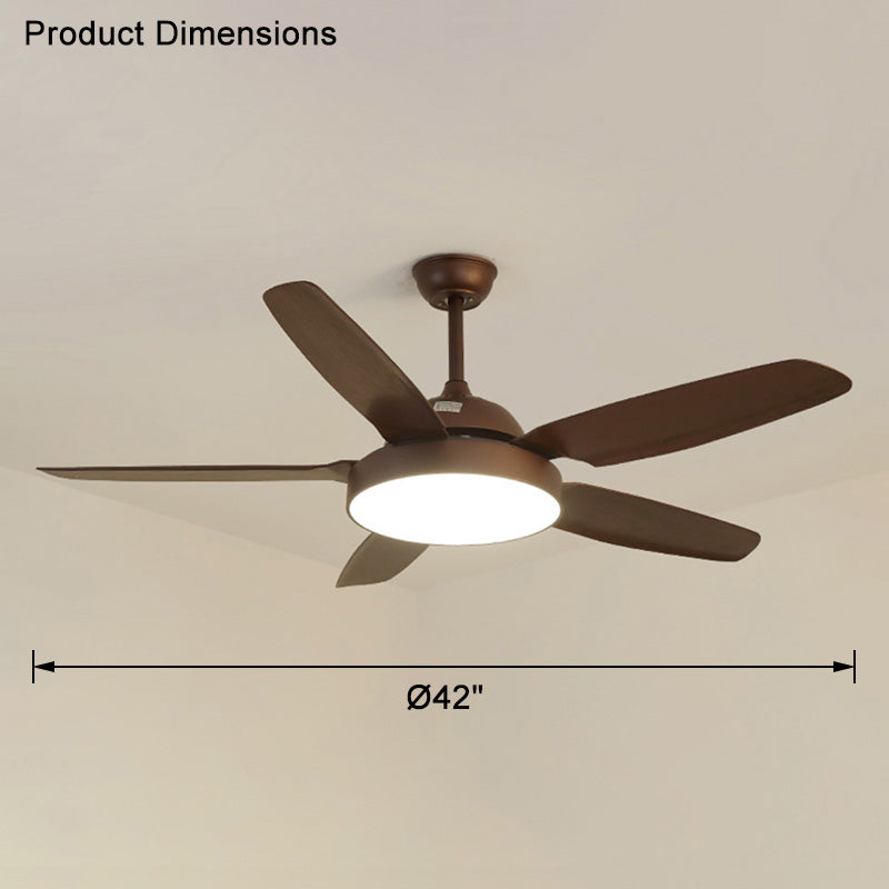 WOMO 5-Blatt-Deckenventilator mit Lampe - WM5101