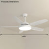 WOMO 5-Blatt-Deckenventilator mit Lampe - WM5101 thumbnail