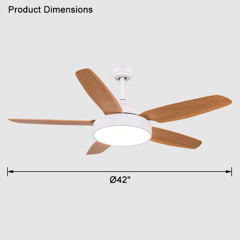 WOMO 5-Blatt-Deckenventilator mit Lampe - WM5101