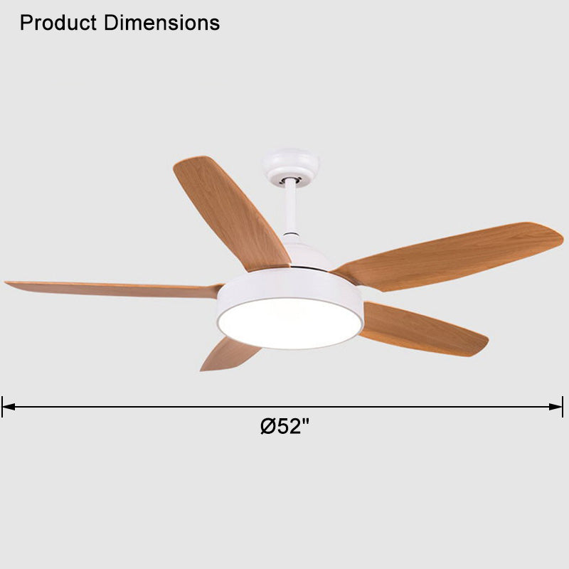 WOMO 5-Blatt-Deckenventilator mit Lampe - WM5101