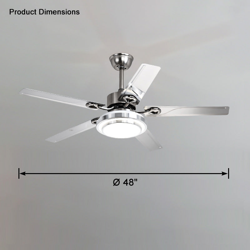 WOMO Slimline Edelstahl-Deckenventilatorlampe-WM5112