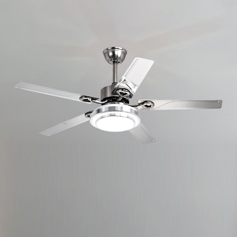 WOMO Slimline Stainless Steel Ceiling Fan Lamp - WM5112