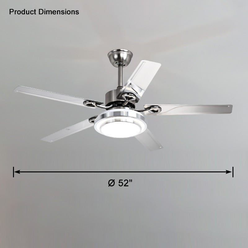 WOMO Slimline Edelstahl-Deckenventilatorlampe-WM5112