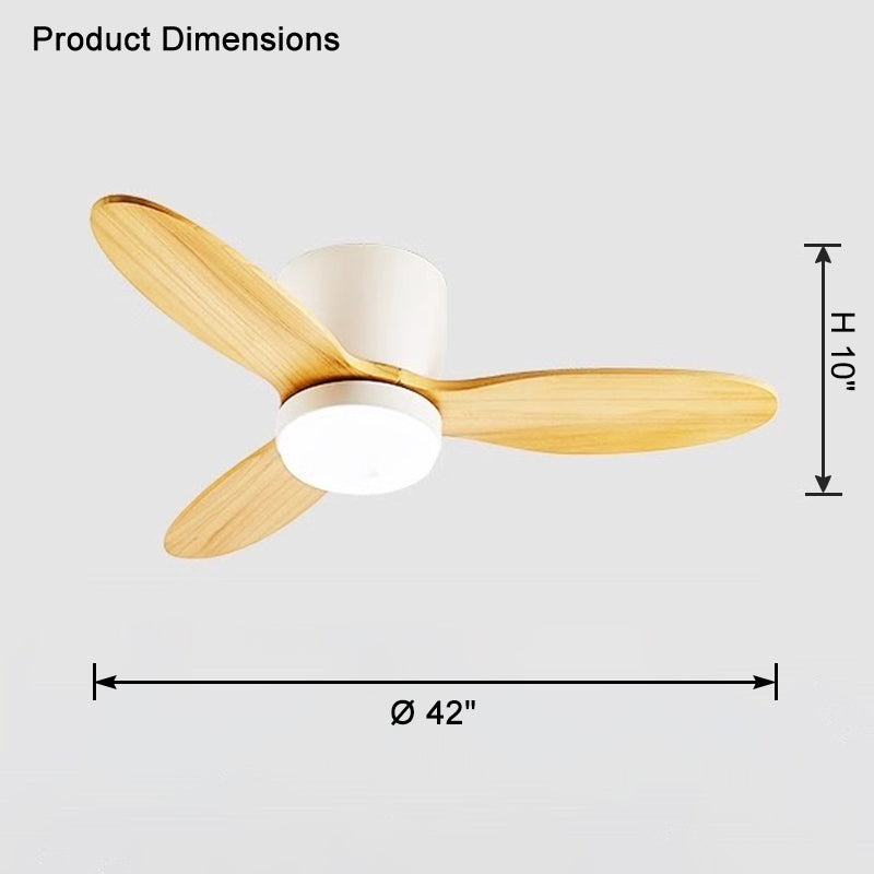 WOMO Mid Century Modern Hugger Deckenventilatorlampe-WM5115