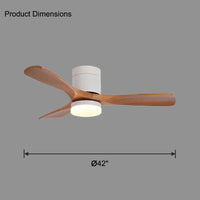 WOMO 3-Blade Wooden Fan Ceiling Light WM5116