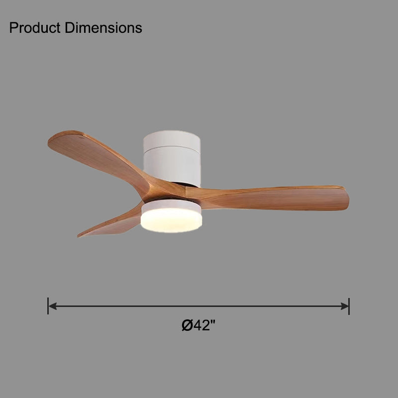 WOMO 3-Blatt-Holzflügel-Deckenventilatorlampe WM5116