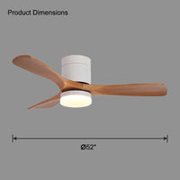 WOMO 3-Blade Wooden Fan Ceiling Light WM5116