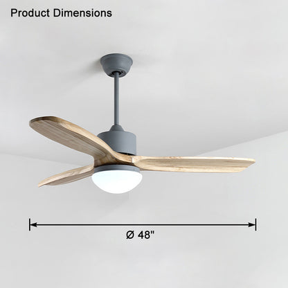 WOMO Mid Century Modern Ceiling Fan Lamp-WM5119