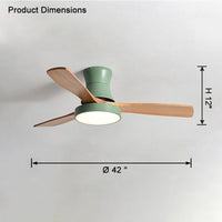 WOMO 3 Wooden Blade Ceiling Fan Lamp – WM5120