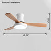WOMO 3 Holzflügel Deckenventilator Lampe – WM5120 thumbnail