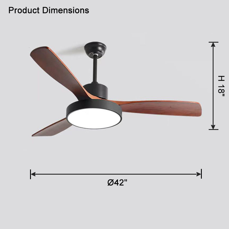 WOMO 3-Blatt-Modern-Deckenventilatorlampe-WM5123