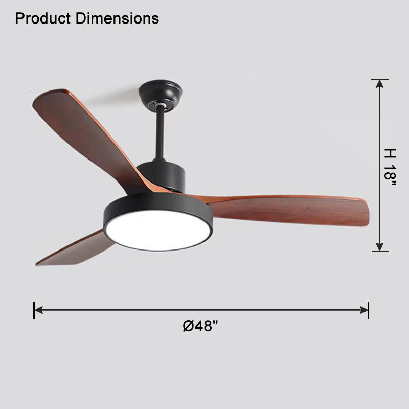 WOMO 3-Blatt-Modern-Deckenventilatorlampe-WM5123