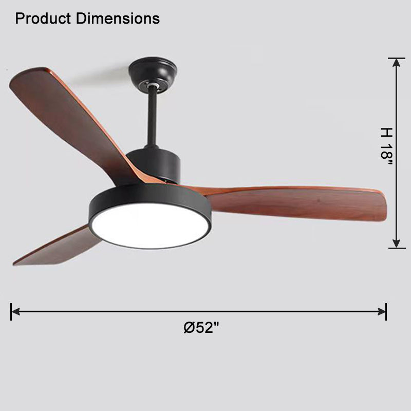 WOMO 3-Blatt-Modern-Deckenventilatorlampe-WM5123