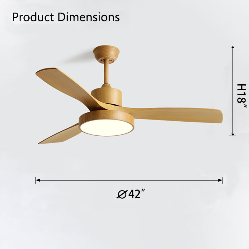 WOMO 3-Blatt-Modern-Deckenventilatorlampe-WM5123