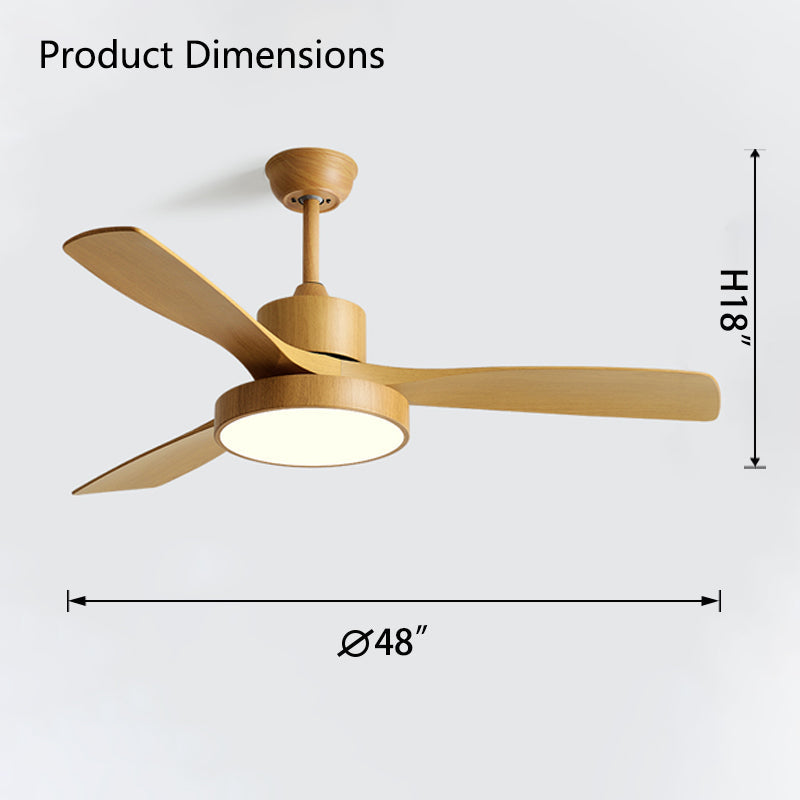 WOMO 3-Blatt-Modern-Deckenventilatorlampe-WM5123