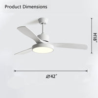 WOMO 3-Blatt-Modern-Deckenventilatorlampe-WM5123