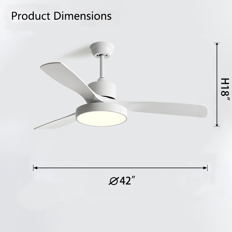 WOMO 3-Blatt-Modern-Deckenventilatorlampe-WM5123