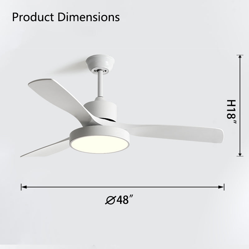 WOMO 3-Blatt-Modern-Deckenventilatorlampe-WM5123