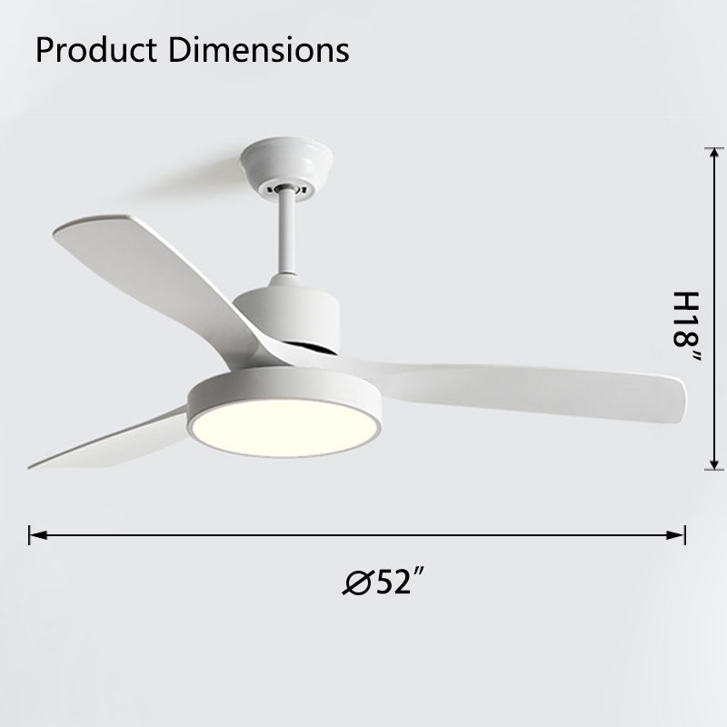 WOMO 3-Blatt-Modern-Deckenventilatorlampe-WM5123