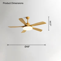 WOMO Scandi 5-Blatt-Deckenventilatorlampe-WM5125