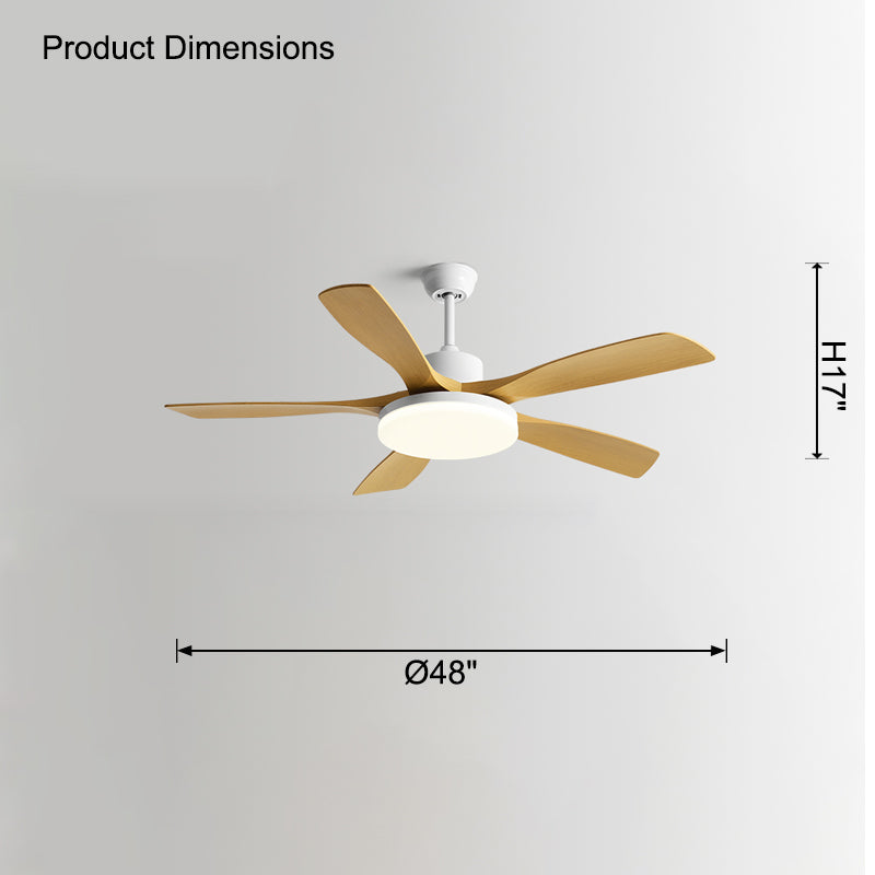WOMO Scandi 5-Blatt-Deckenventilatorlampe-WM5125