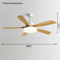 WOMO Scandi 5-Blatt-Deckenventilatorlampe-WM5125