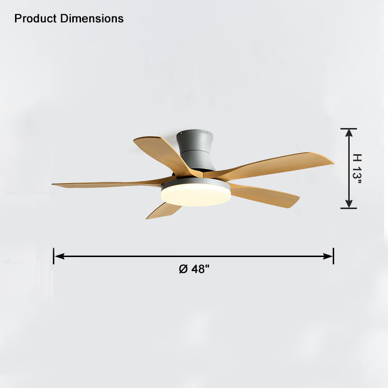WOMO 5-Blatt-Deckenventilatorlampe, modern-WM5126