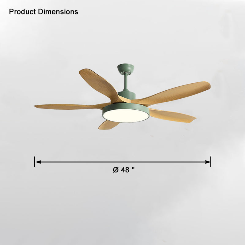 WOMO 5-Blatt-Modern-Deckenventilator-Leuchte-WM5129