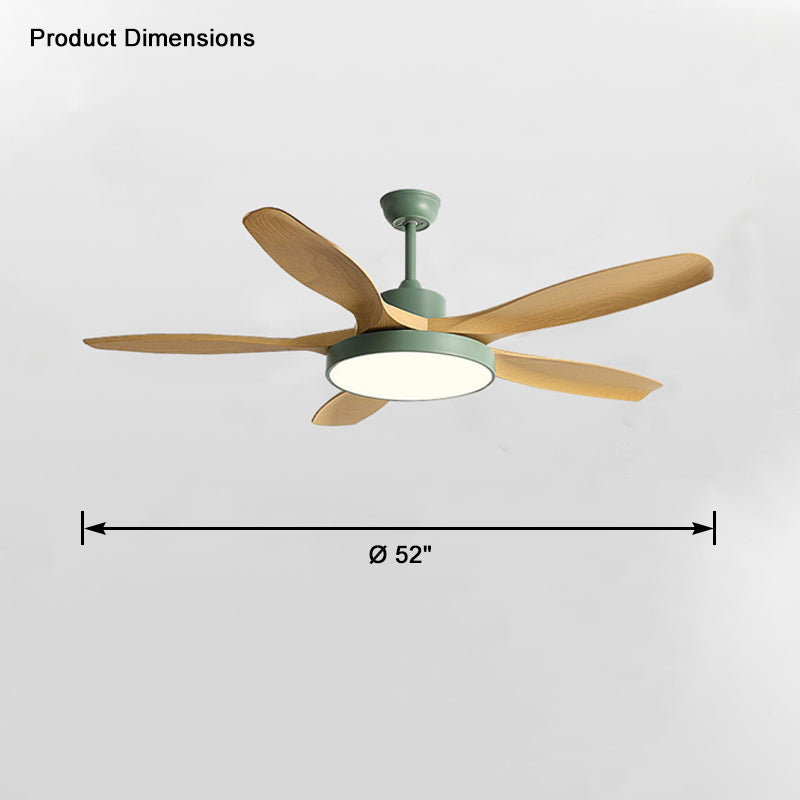 WOMO 5-Blatt-Modern-Deckenventilator-Leuchte-WM5129