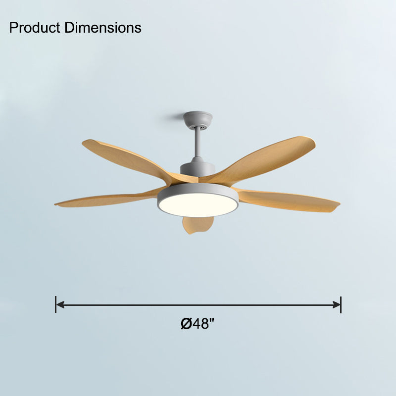 WOMO 5-Blatt-Modern-Deckenventilator-Leuchte-WM5129