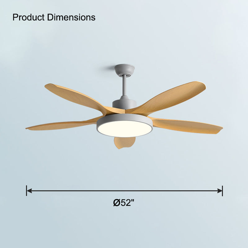 WOMO 5-Blatt-Modern-Deckenventilator-Leuchte-WM5129