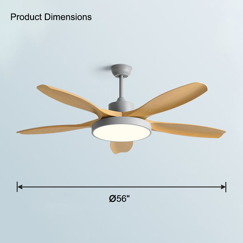 WOMO 5-Blatt-Modern-Deckenventilator-Leuchte-WM5129