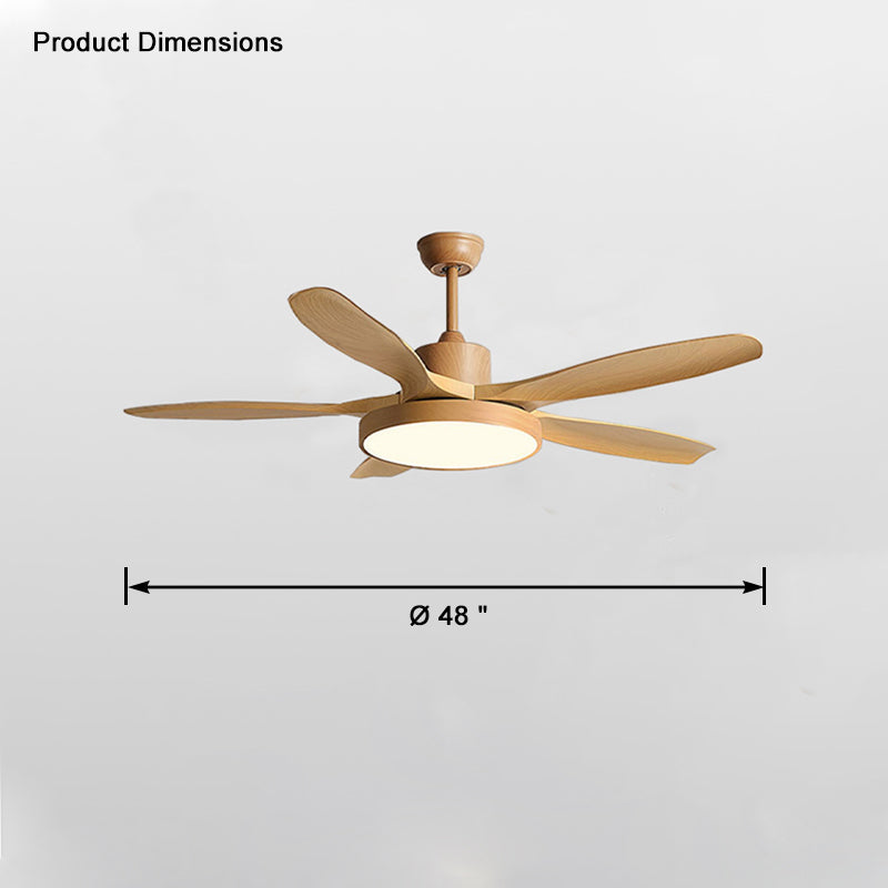 WOMO 5-Blatt-Modern-Deckenventilator-Leuchte-WM5129