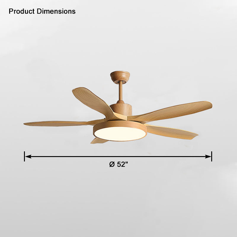 WOMO 5-Blatt-Modern-Deckenventilator-Leuchte-WM5129