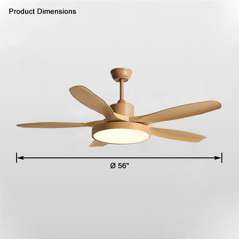 WOMO 5-Blatt-Modern-Deckenventilator-Leuchte-WM5129