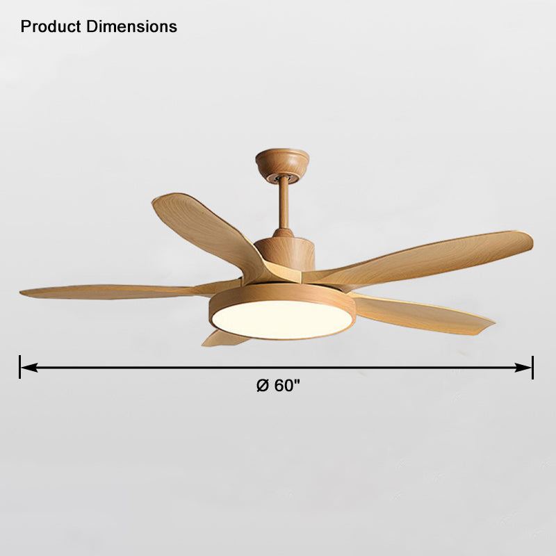 WOMO 5-Blatt-Modern-Deckenventilator-Leuchte-WM5129