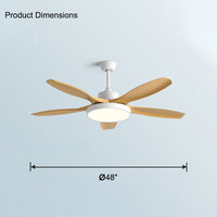 WOMO 5-Blatt-Modern-Deckenventilator-Leuchte-WM5129